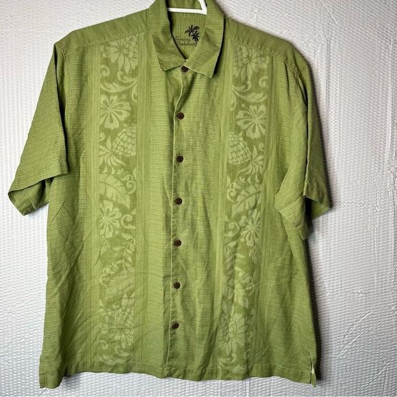 Tommy Bahama Other - Tommy Bahama Flowery 100% Silk Hawaiian Camp Shirt Size XL